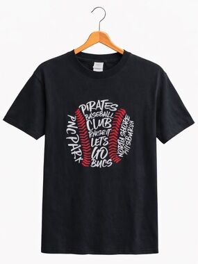 Pittsburgh Pirates MLB Sheetz Graphic Tee Fruit of the Loom Small Red White Blue